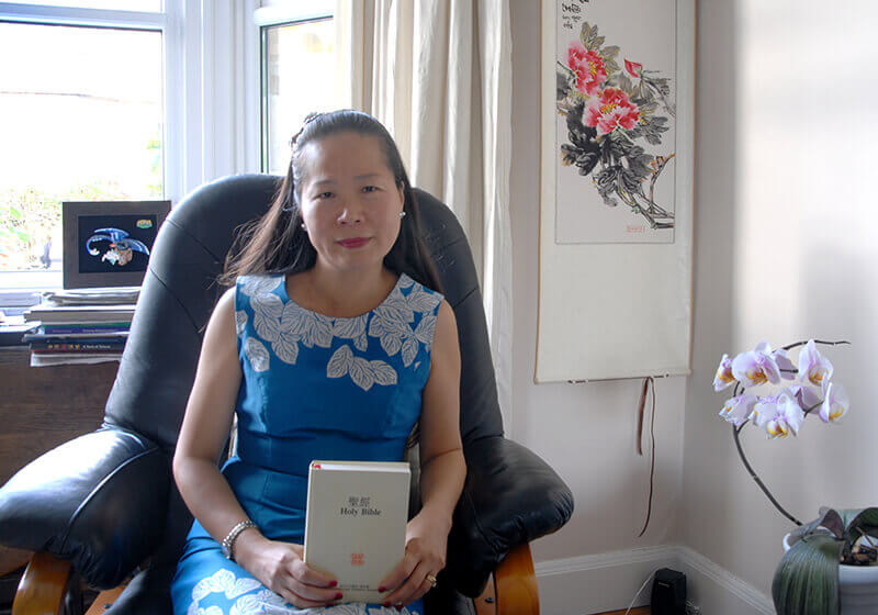 Mei-Ling with her precious bible