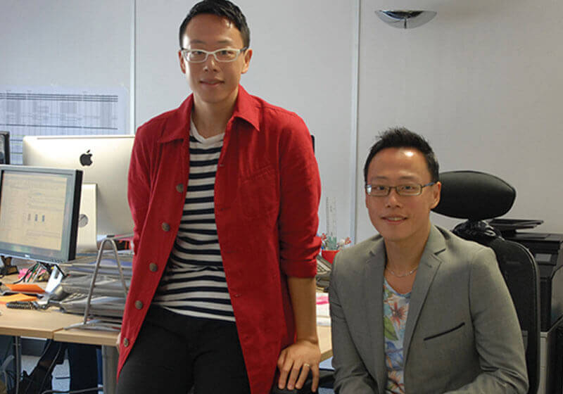 Shane Carnell-Xu and Jake Xu in their office