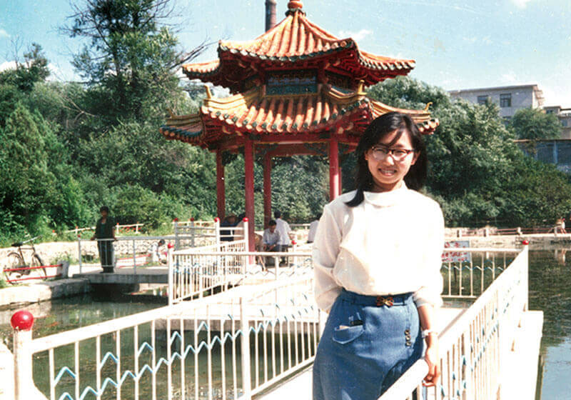 Zang Jun just completed her undergraduate degree, Fushun, North East China, summer 1986